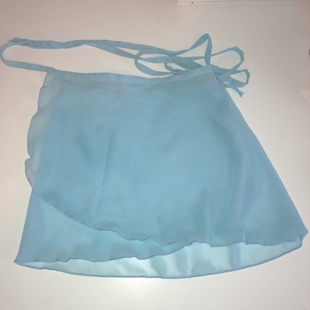 Sky Blue Ballet Wrap Skirt (Capezio)
